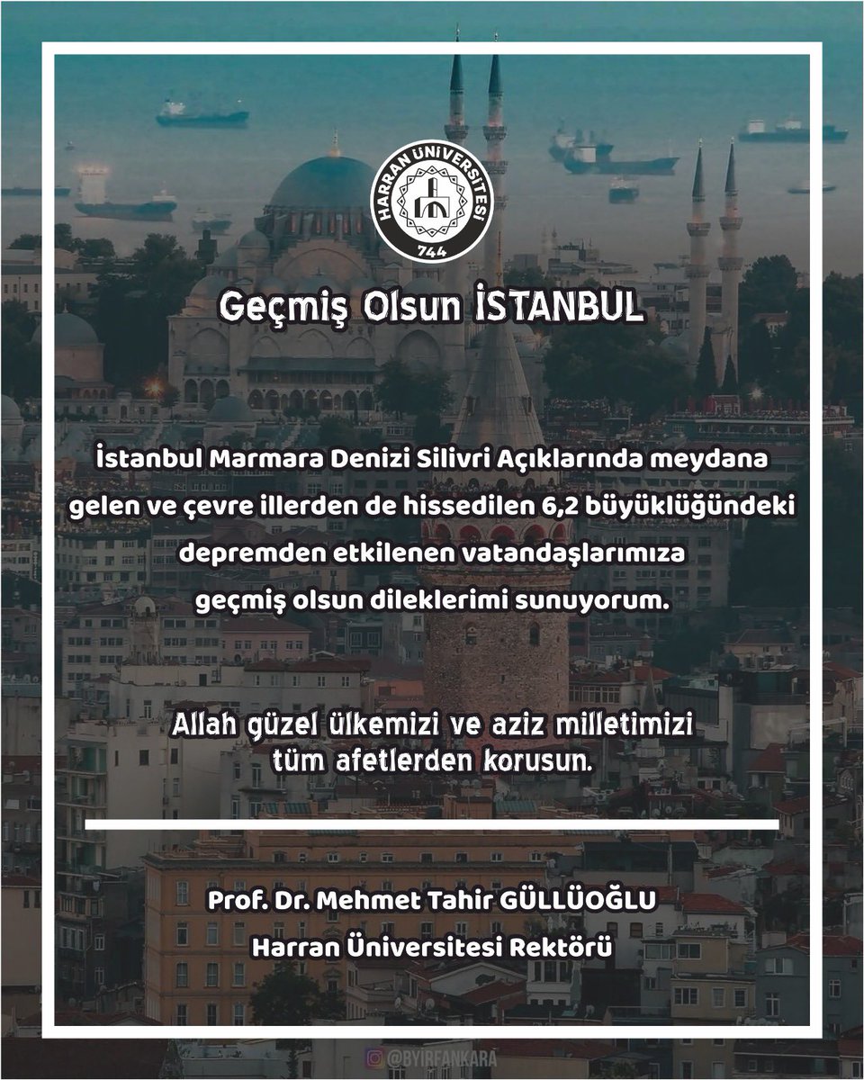 #GeçmişOlsunİstanbul #deprem