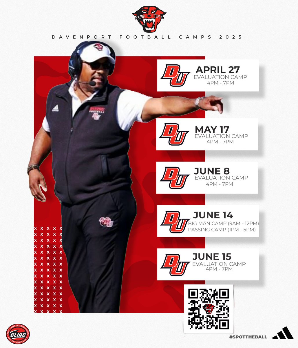 Join us this Sunday and kick off your evaluation season with a great chance to earn a scholarship offer! #Compete #DUFB2025 #SpotTheBall