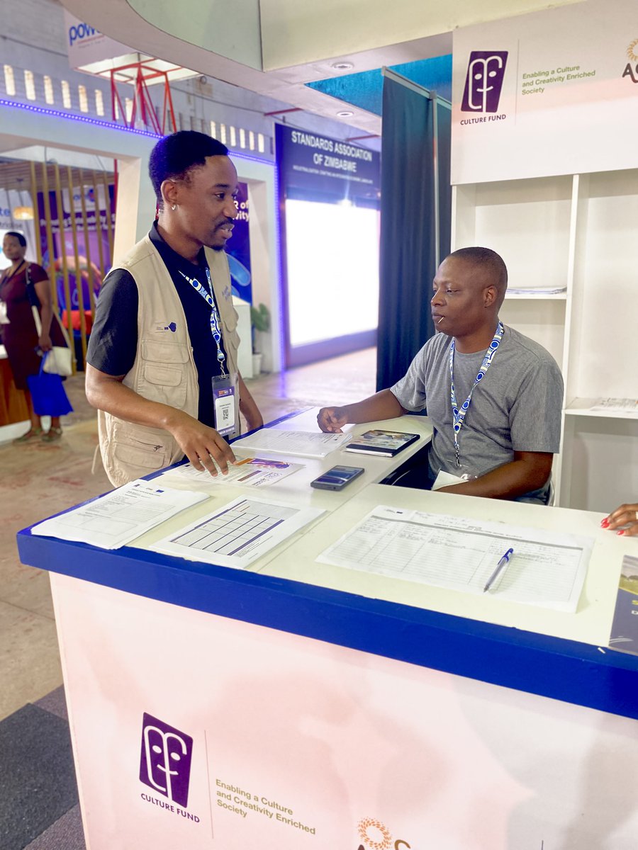 A S A P H π (@asaphafrika) on Twitter photo Just visited the <a href="/culturefundzim/">Culture Fund</a> stand at the EU Pavilion! Their Creative Actions project which is funded by <a href="/euinzim/">EU Delegation to Zimbabwe πͺπΊ</a> is doing amazing work in capacity development, innovation & policy. Come through Hall 4 for more info on getting connected π€πΎ #Silani #Tinemi #EUWithYouπͺπΊπΏπΌ Just visited the <a href="/culturefundzim/">Culture Fund</a> stand at the EU Pavilion! Their Creative Actions project which is funded by <a href="/euinzim/">EU Delegation to Zimbabwe πͺπΊ</a> is doing amazing work in capacity development, innovation & policy. Come through Hall 4 for more info on getting connected π€πΎ #Silani #Tinemi #EUWithYouπͺπΊπΏπΌ