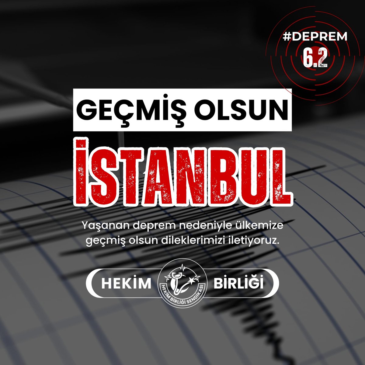 GEÇMİŞ OLSUN İSTANBUL

İstanbul Marmara Denizi Silivri açıklarında meydana gelen 6.2 büyüklüğündeki deprem, çevre illerde de hissedilmiştir. 

Depremden etkilenen tüm vatandaşlarımıza geçmiş olsun dileklerimizi iletiyoruz.

Hekim Birliği olarak, ülkemize ve milletimize bir zarar