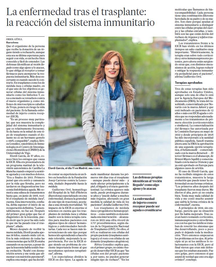 ¡Feliz día del Libro! Esta tarde estaré firmando ejemplares en la Feria de Arganzuela de Madrid. Gracias a <a href="/el_pais/">EL PAÍS</a> por dar espacio a historias tan reales como esta. 
#diadellibro2025 #firma #librosolidario #cancer #leucemia #trasplante #vida #esperanza #donamedula