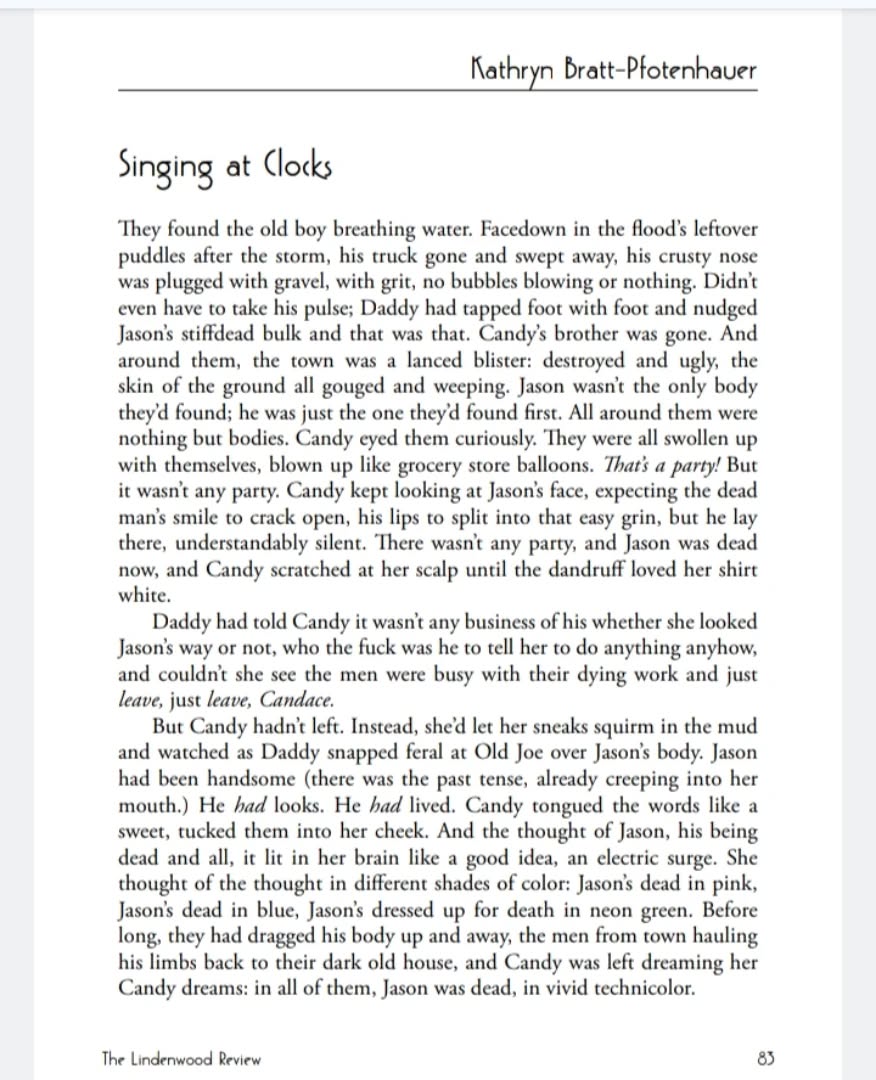 The first of my hurricane stories is live today in The Lindenwood Review! It's beyond exciting to find my fiction in their pages. Eternal thanks to the incomparable Beth Mead and the editorial staff for their kindness and care. Link in the comments to read!