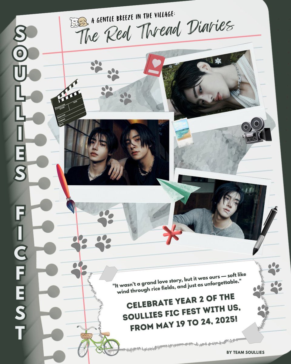 onespromised's tweet photo. Back and better than ever — the Soullies Fic Fest is almost here! 🍃🗒️

Brought to you in collaboration with @SOULLIESteam for the Soullies Week Project.

#SoulliesWeekY2 #AGentleBreezeInTheVillage
#엔하이픈_제이크 #엔하이픈_성훈 
#ENHYPEN_JAKE #ENHYPEN_SUNGHOON https://t.co/Izg2BLURgT