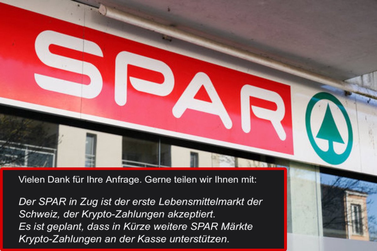 The supermarket retailer SPAR announced that even more stores will soon be  accepting Bitcoin as a means of payment in Switzerland