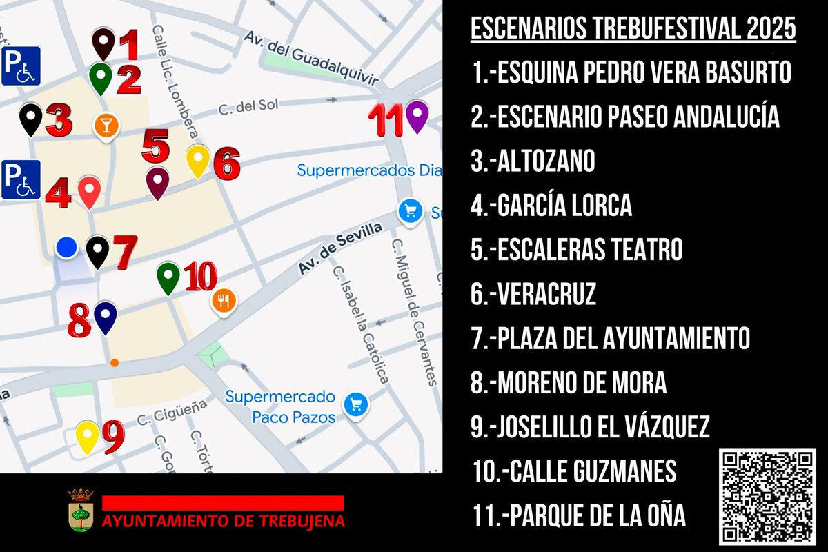 Os dejamos los escenarios del #Trebufestival2025