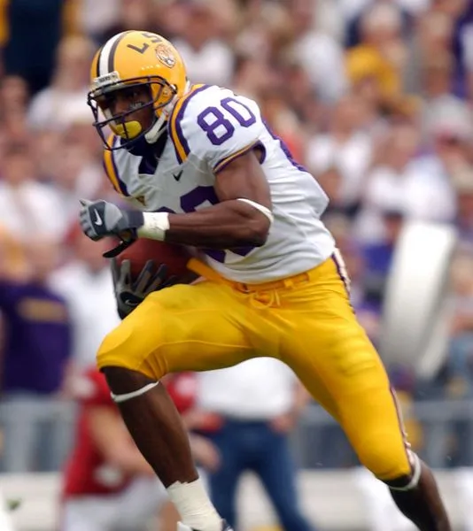 Vintage LSU Football (@vintagelsuftb) on Twitter photo Dwayne Bowe was taken 23rd overall in 2007 by the <a href="/Chiefs/">Kansas City Chiefs</a>. Bowe left LSU as one of the most productive WRs in LSU history...154 rec for 2,403 yds & 26 TDs from 2003-06. Dwayne Bowe was taken 23rd overall in 2007 by the <a href="/Chiefs/">Kansas City Chiefs</a>. Bowe left LSU as one of the most productive WRs in LSU history...154 rec for 2,403 yds & 26 TDs from 2003-06.