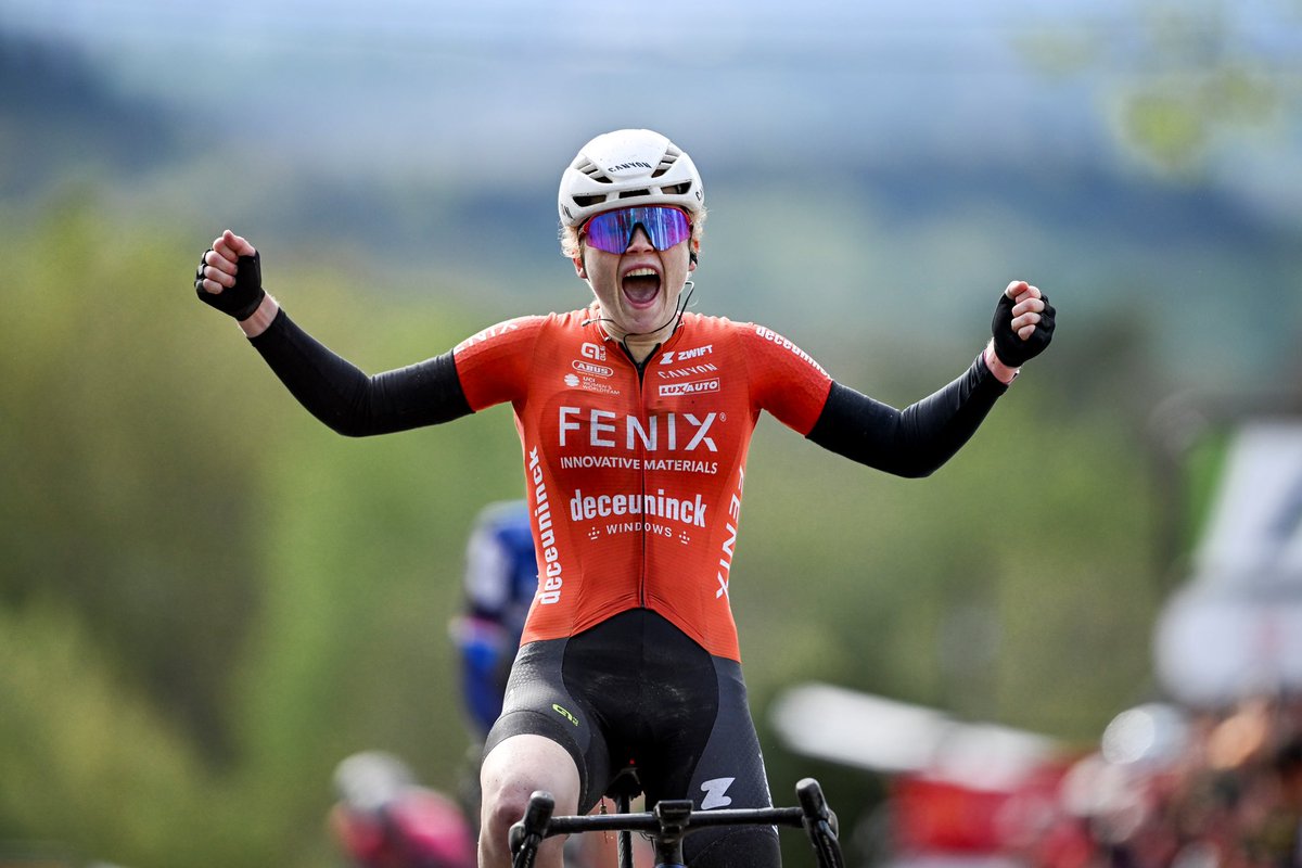 Fenix-Deceuninck Cycling Team (@fenixdeceuninck) on Twitter photo Queen of the Mur de Huy! 👑
Puck Pieterse just won <a href="/flechewallonne/">La Flèche Wallonne</a> and we can’t believe it yet! 🤯
#FenixDeceuninck #PuckPieterse
📷 A.S.O./Billy Ceusters Queen of the Mur de Huy! 👑
Puck Pieterse just won <a href="/flechewallonne/">La Flèche Wallonne</a> and we can’t believe it yet! 🤯
#FenixDeceuninck #PuckPieterse
📷 A.S.O./Billy Ceusters