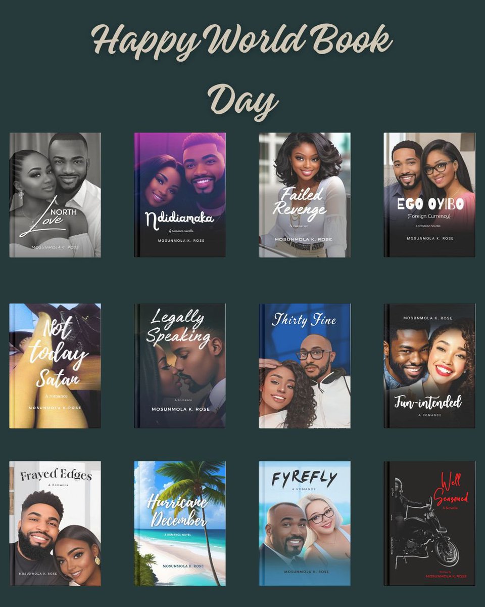 MosunmolaKRose's tweet image. Happy World Book Day!
Today, we celebrate the stories that ignite our imagination and hearts. As a romance author, I’m grateful for the characters and worlds we create together, and for every reader who brings them to life.