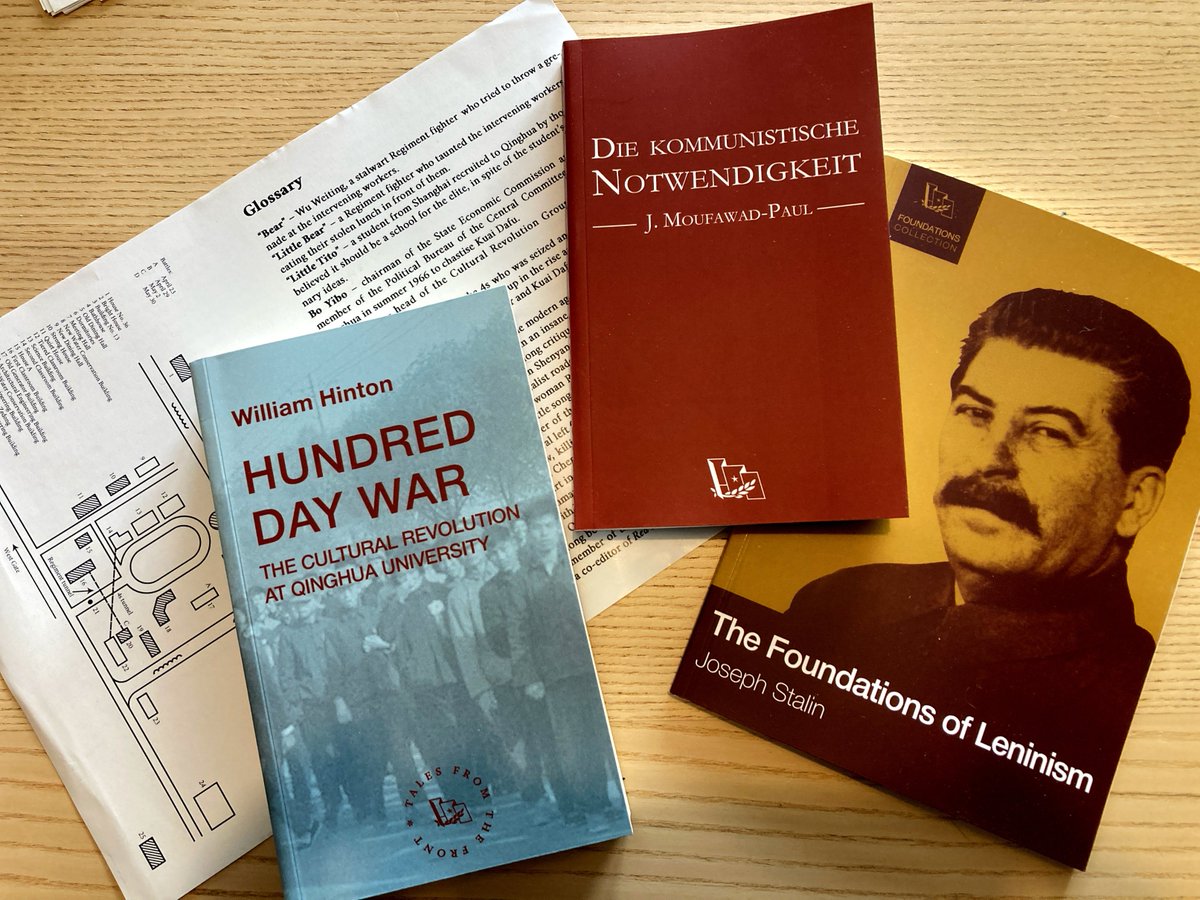 Back in stock! 
Hundred Day War by William Hinton
The German translation of The Communist Necessity by J. Moufawad-Paul
The Foundations of Leninism by J. Stalin
flpress.storenvy.com