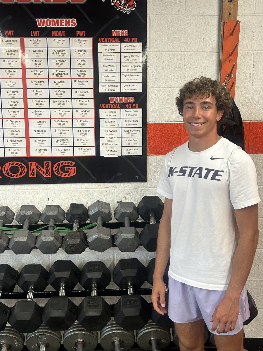 Senior Jace Weller breaks his previous record in the 40 with a 4.47s HandHeld time. 
One of the fastest kids in the state! Hard work pays off. 
<a href="/CCCHS_Tigers/">Clay Center Tigers</a>
