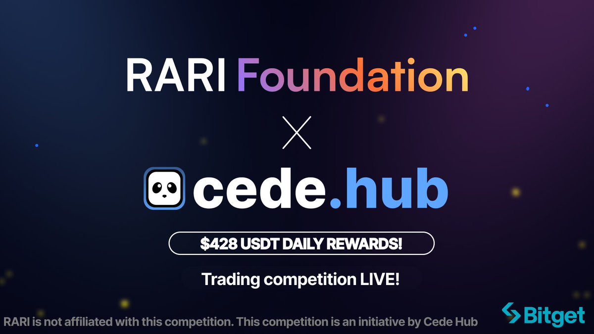 🚨 48 hours left with $RARI token trading competition!

💸 $428 USDT in daily rewards.

💰 6 chances per day: trade $1,500 in $RARI and earn $7.1 USDT

Use your <a href="/bitgetglobal/">Bitget</a> account and secure your spot.

Grab your share before it’s gone 👉 app.cedehub.io/rari