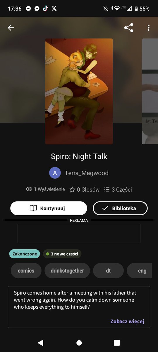 drinks_together's tweet photo. Amazing one shot YN x Spiro written by my friend - Terra - is now available on Wattpad in three languages!
#oc #fanfiction #ynpov #ocart #Wattpad #oneShot https://t.co/2EpiQBs3vE