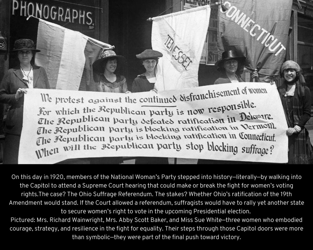 #WomensRights #SuffrageMovement #HistoryMade #OnThisDay