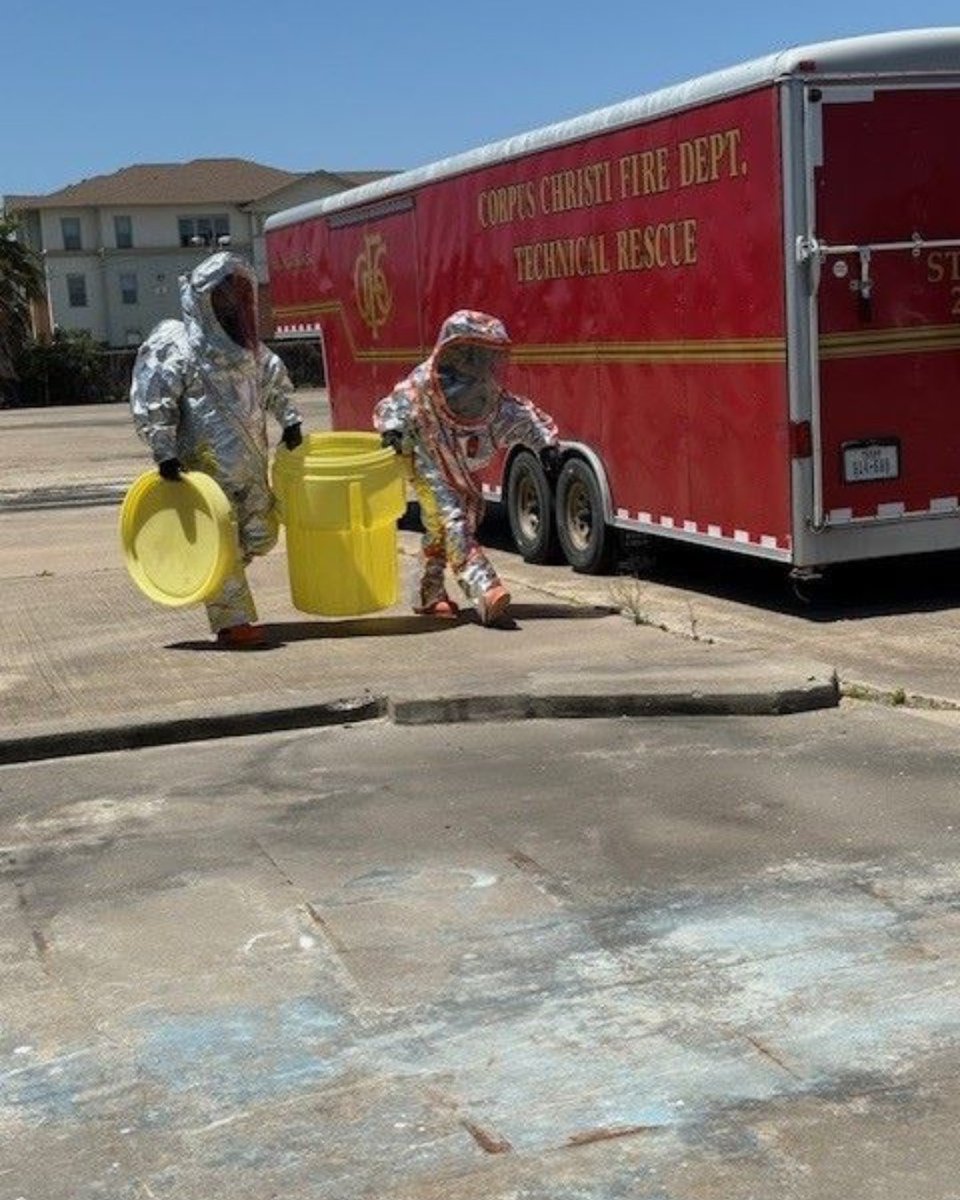 Last week, #CCFD completed a 2-week Hazmat certification class. During this class, personnel were taught the skills necessary to safely respond to a hazardous material release. Students who pass the final and state exam will be certified as Hazmat technicians.