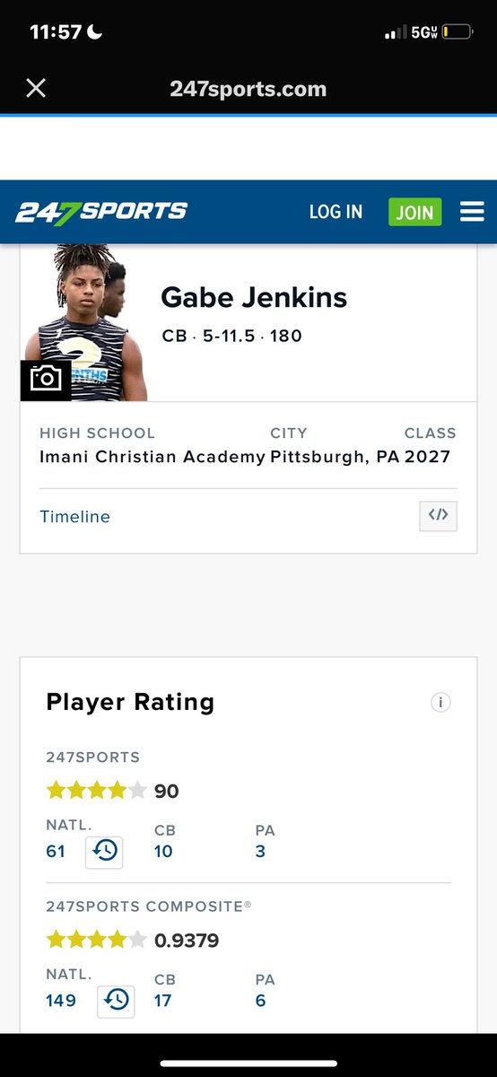 Gabriel Jenkins (@gabealldy) on Twitter photo Blessed to be rank a 4⭐️<a href="/247Sports/">247Sports</a> <a href="/Chise89/">Coach LaRoi Johnson LLC</a> <a href="/BrianDohn247/">BrianDohn247</a> <a href="/210ths/">2Tenths Speed & Agility</a> <a href="/WPIAL_Insider/">WPIAL Insider</a> <a href="/wpialsportsnews/">WPIAL Sportsmen</a>
Error
height -6’1
Weight-187 Blessed to be rank a 4⭐️<a href="/247Sports/">247Sports</a> <a href="/Chise89/">Coach LaRoi Johnson LLC</a> <a href="/BrianDohn247/">BrianDohn247</a> <a href="/210ths/">2Tenths Speed & Agility</a> <a href="/WPIAL_Insider/">WPIAL Insider</a> <a href="/wpialsportsnews/">WPIAL Sportsmen</a>
Error
height -6’1
Weight-187