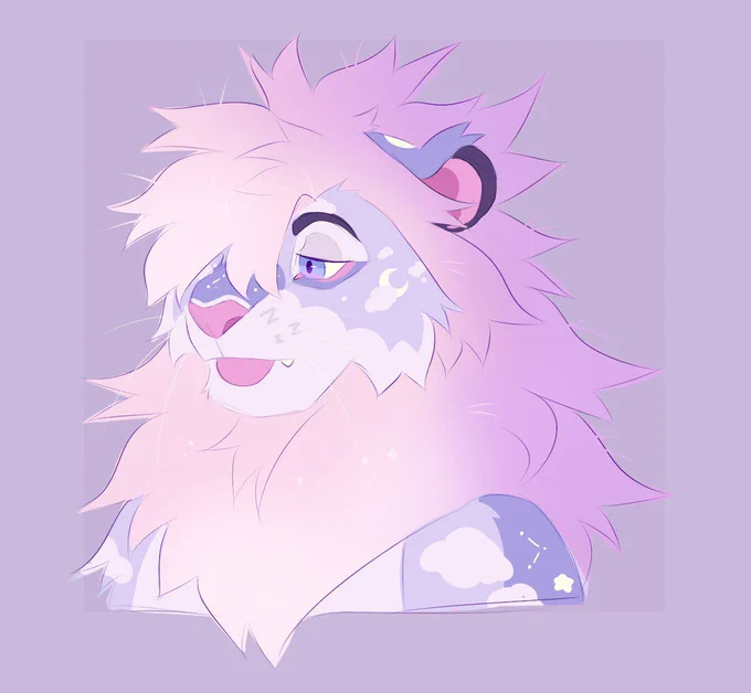 Sleepy lion sketch design completed! 