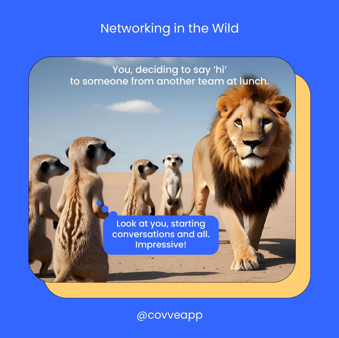 POV: You finally gather the courage to say 'hi' and accidentally unlock a powerful new connection. 🦁

Tip: Keep it real. Genuine conversations build trust &amp; deepen bonds.

Follow us for more tips to level up your networking game! 🚀

#Networking #CareerGrowth