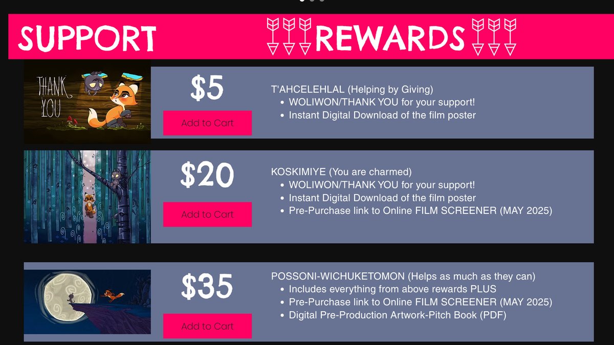 MoxyFoxStudio's tweet image. Support QAQSOSS NAKA WAHANTUHSIS via our &apos;Kci-oassu (kick) Starter&apos; Page⠀ 
Lots of great pre-production REWARDS and MERCH!⠀ 
SHARE &amp;amp; SUPPORT the FILM! :)⠀ ⠀ ⠀ 

bit.ly/3R3i9wH