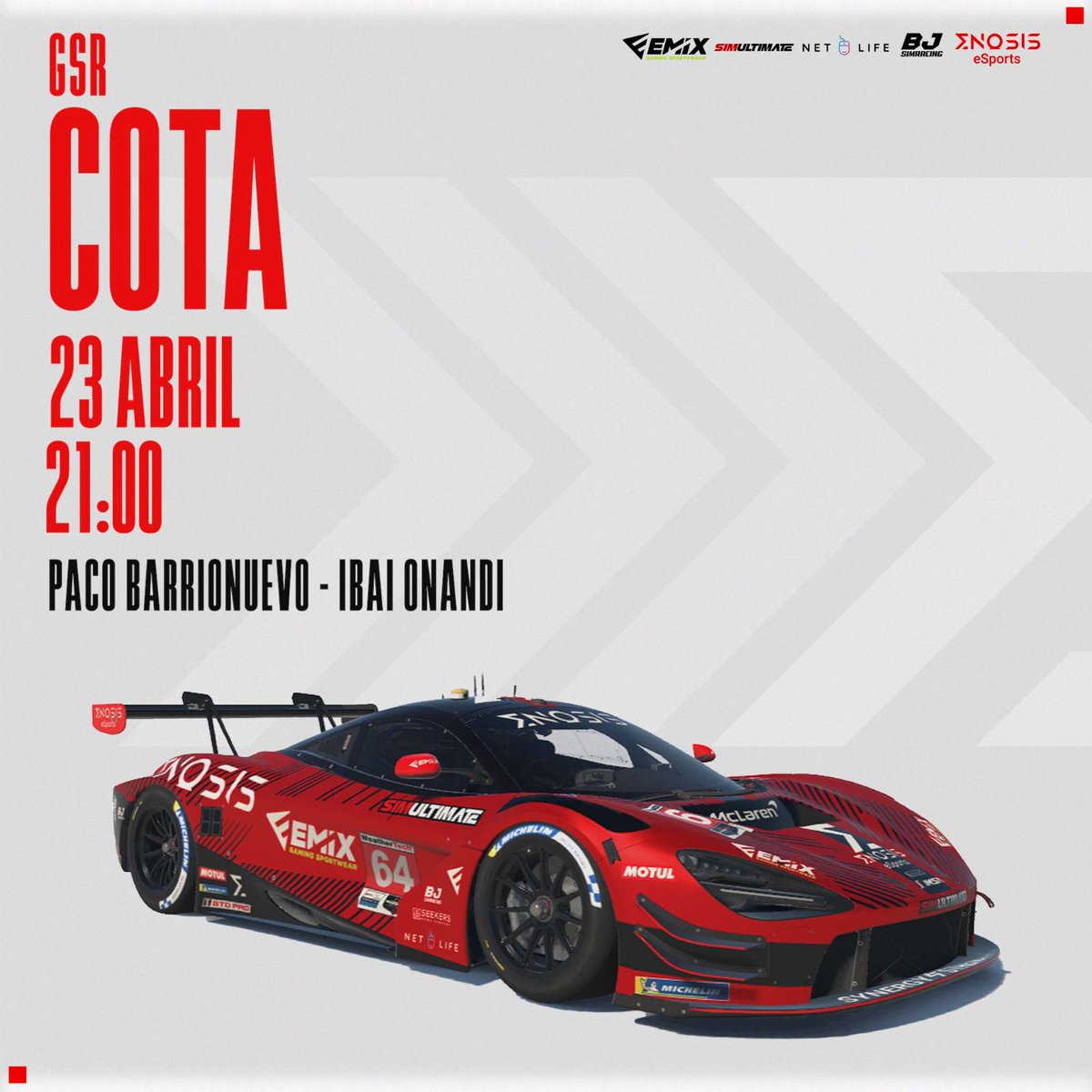 Enosis eSports (@e_enosis) on Twitter photo 🏁 GSR <a href="/GermanSimRacing/">GermanSimRacing.de</a>
🗺️ COTA
▶️ 04/23/2025 - 21:30 🔥 🔥 🔥🔥
📺 buff.ly/2qE12OQ
🏎 Paco Barrionuevo - Ibai Onandi
#iracing #simracing #GSRacing
<a href="/Emix_Gaming_/">EmixGaming</a> 🏁 GSR <a href="/GermanSimRacing/">GermanSimRacing.de</a>
🗺️ COTA
▶️ 04/23/2025 - 21:30 🔥 🔥 🔥🔥
📺 buff.ly/2qE12OQ
🏎 Paco Barrionuevo - Ibai Onandi
#iracing #simracing #GSRacing
<a href="/Emix_Gaming_/">EmixGaming</a>
