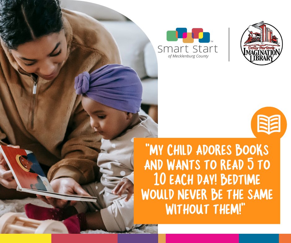 Families in Mecklenburg County have been enjoying 🆓 books from Dolly Parton's Imagination Library for over 8 years! The books are age-appropriate, feature representation all children can see themselves in, and best of all, are re-readable over, and over again! #WorldBookDay