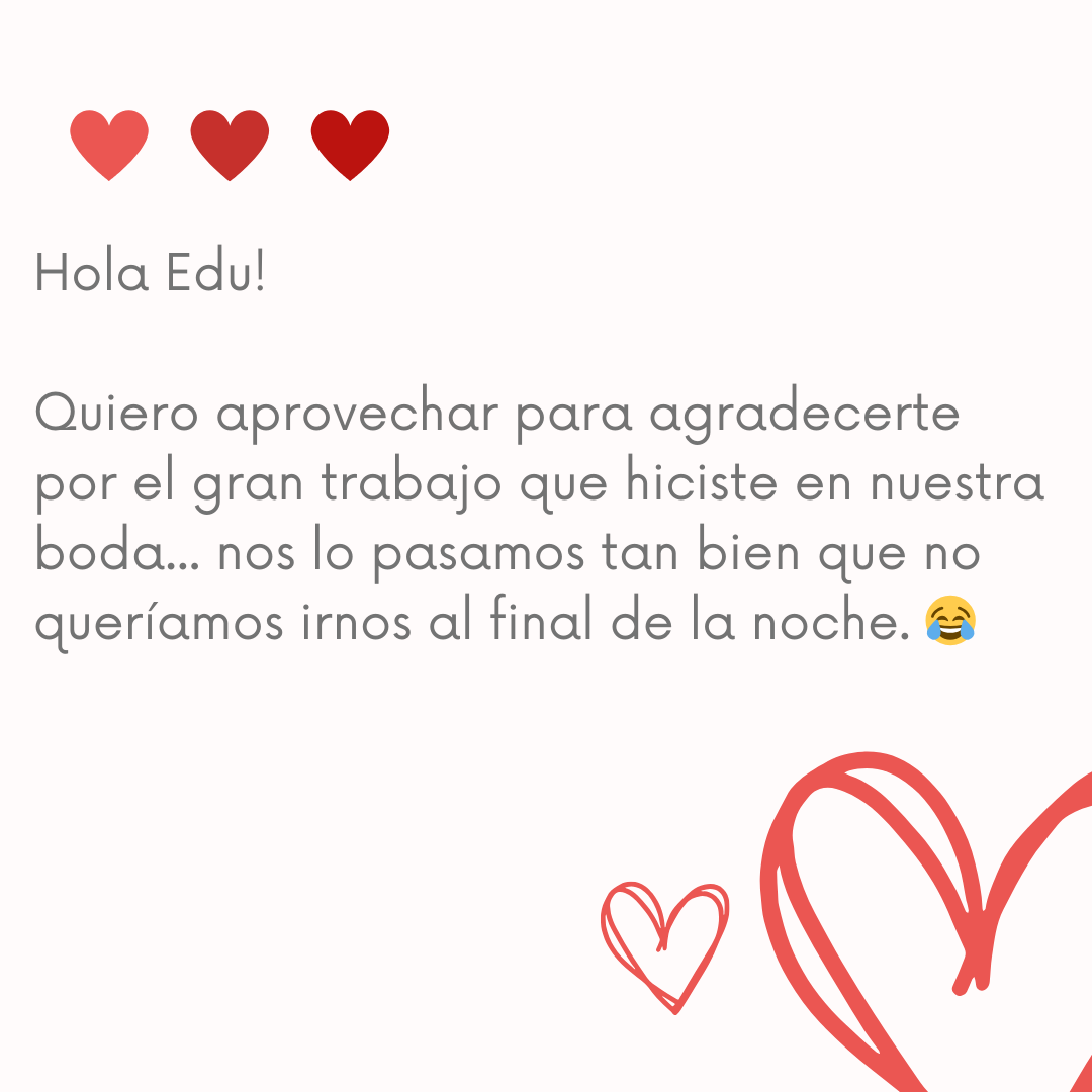 EdMyco's tweet photo. 💛 Historias que me llegan al alma...

Paola &amp; Adam vivieron una boda mágica, llena de emoción, luz y energía.

Y saber que contribuí a que ese día fuera el que siempre imaginaron, me llena de orgullo y felicidad.

Gracias de corazón por vuestras palabras. ¡Sois increíbles! https://t.co/DeH6UybROL