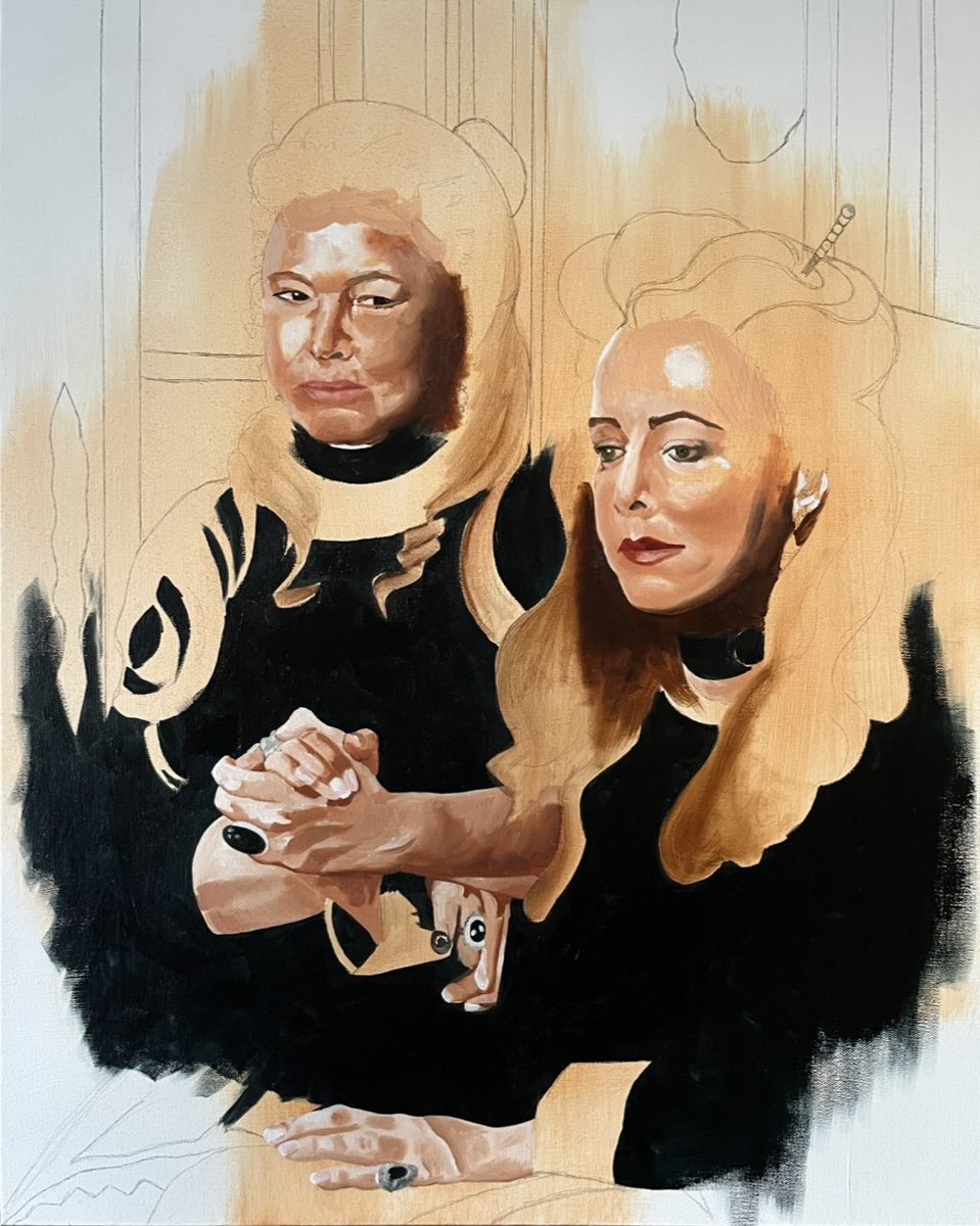 “untitled,” 24x30 inches, oil and graphite on canvas

a sneaky, mean little voice in the back of my mind keeps trying to tell me I need an explanation for this piece, for calling it finished. a justification. something *other* people will understand.

the truth is, it deeply 1/?