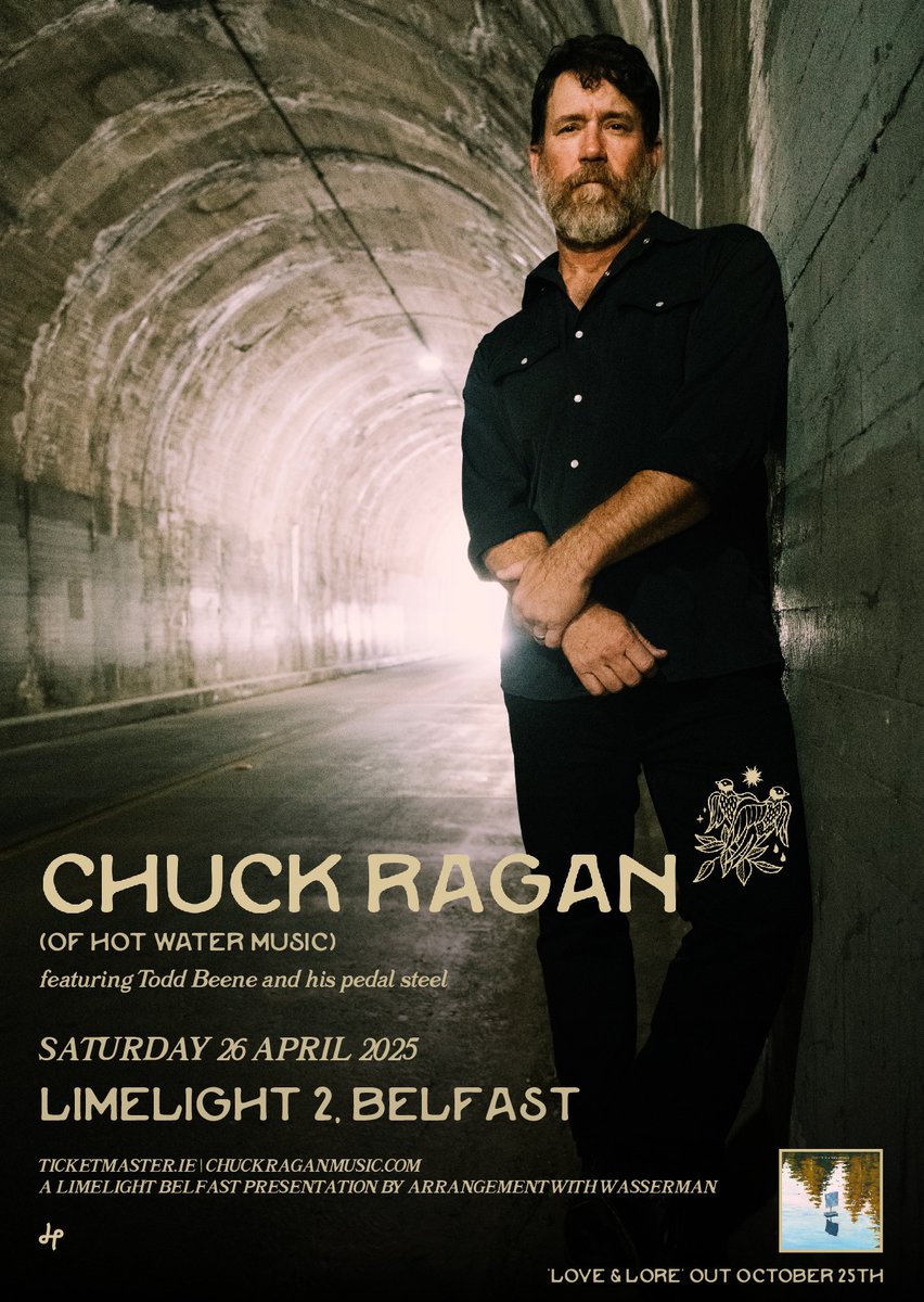 Limelight Belfast (@limelightni) on Twitter photo THIS SATURDAY ✨ Singer-songwriter & guitarist <a href="/ChuckRagan/">Chuck Ragan</a> returns to The Limelight!
Remaining tix ➡️ bit.ly/4gu2d2f THIS SATURDAY ✨ Singer-songwriter & guitarist <a href="/ChuckRagan/">Chuck Ragan</a> returns to The Limelight!
Remaining tix ➡️ bit.ly/4gu2d2f