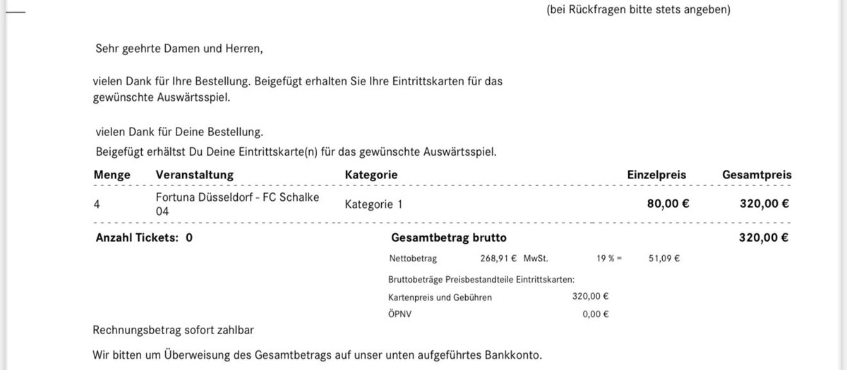 4 Tickets gg Fortuna abzugeben, Block 8 Reihe 24 Platz 15-18 zum Originalwucherpreis der Düsseldorfer. (80€ pro Karte) <a href="/s04_tickets/">Ticketbörse</a>
