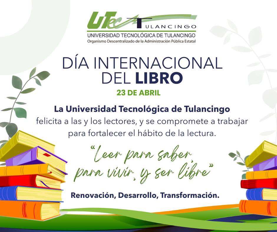 utec_tgo's tweet photo. “Leer para saber, para vivir, y ser libre”

Hoy celebramos el poder de los libros para transformar, inspirar y abrir nuevos caminos hacia el conocimiento.

#SomosHalcones #SomosUTEC https://t.co/xX3q9khtqb
