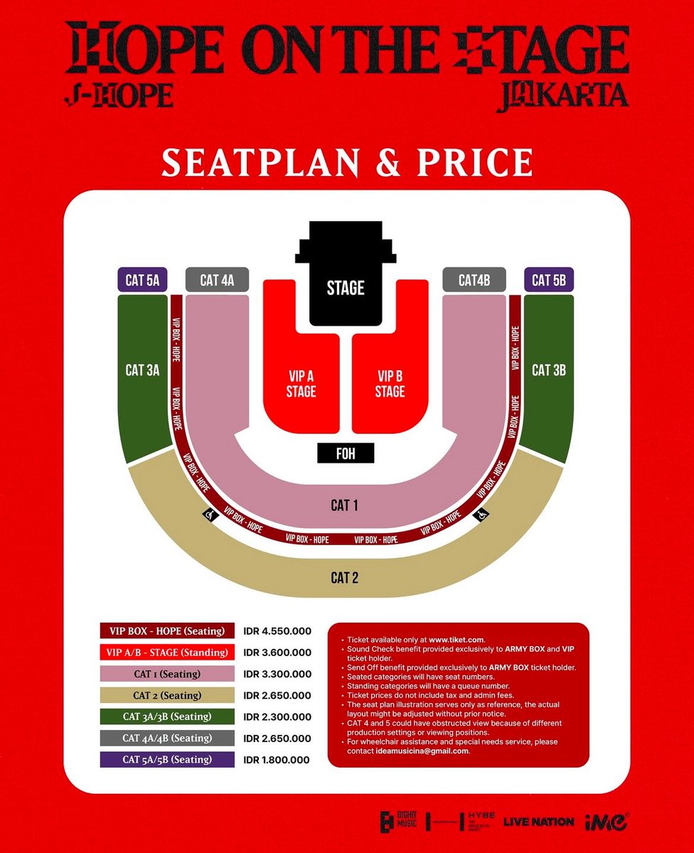 Want to Sell/WTS/Jual J-Hope BTS - Hope on The Stage in Jakarta ticket:

Day 1
2 tiket Vip A - QN 32x

Day 2
2 tiket Vip A - QN 113x
2 tiket Vip B - QN 89x
2 tiket Vip Box - Hope Box 16

UNDERPRICED (except box)
COD at Venue/Bintaro ✅

Direct Message 📩