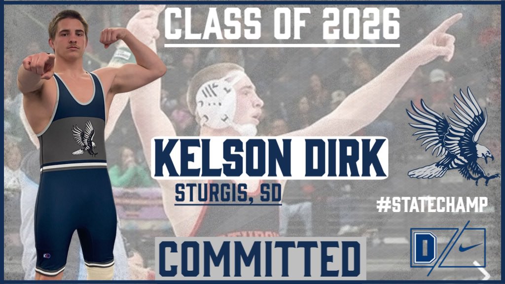 🚨🚨Kicking off the Class of 2026 with a bang! 🚨🚨
Kelson is from Sturgis, SD and is a 2x state placer and the 2025 190 pound State Champ. He has been a pivotal part of 2 state championship teams as well as 2 dual state championship teams! 
Welcome Kelson!!
