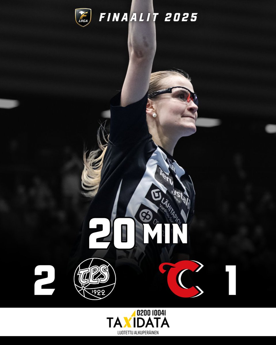 Sofia Leinon ja Veera Kuosmasen maaleilla johdossa tauolle!

#tpssalibandy #salibandy #fliiga #playoffs #finaalit