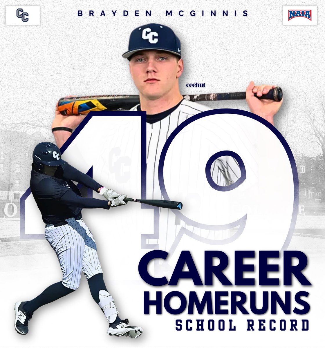 Columbia College’s new Home Run King! Congratulations Mac! #rollcougs