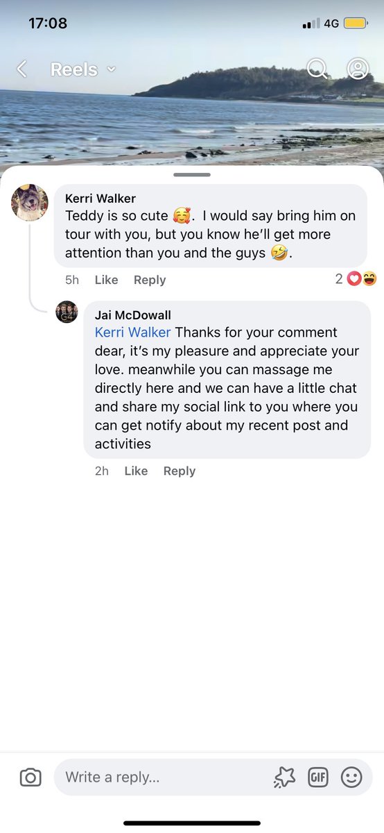 Guessing this is a fake profile on Facebook <a href="/G4Official/">G4 Official</a> <a href="/Jai_McDowall/">Jai McDowall</a>.  The comment did make me laugh though!