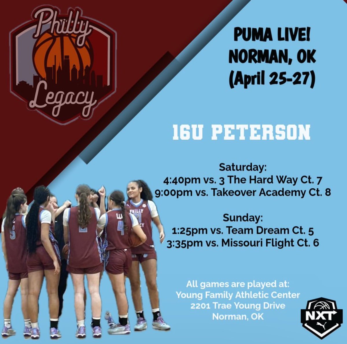 Acadia Walters (@acadia_w) on Twitter photo Schedule for this weekend in Norman, Oklahoma! Come check us out! <a href="/PRO16G/">NXTPRO Girls League</a> <a href="/PUMAHoops/">PUMA Basketball</a> <a href="/NXTPROG/">NXTPRO Hoops Girls</a> Schedule for this weekend in Norman, Oklahoma! Come check us out! <a href="/PRO16G/">NXTPRO Girls League</a> <a href="/PUMAHoops/">PUMA Basketball</a> <a href="/NXTPROG/">NXTPRO Hoops Girls</a>