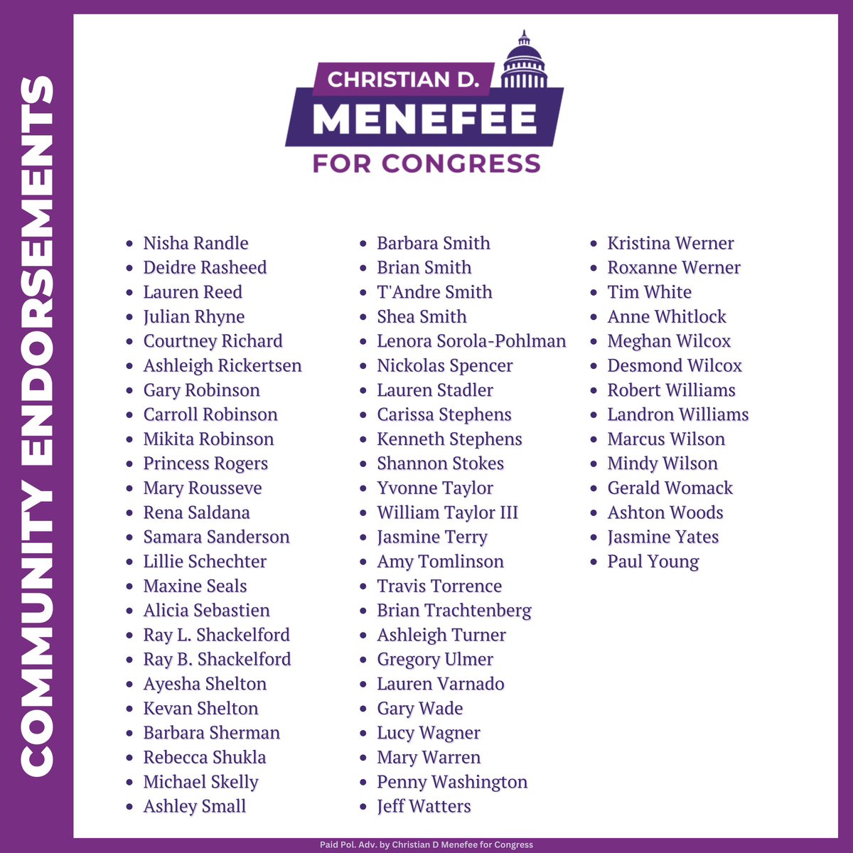 I’m proud to announce support from over 250 Houston community members.

It’s the grassroots that matters in our neighborhoods and in this race.

I’m humbled by the support, and I’m ready to keep working every day to earn it.