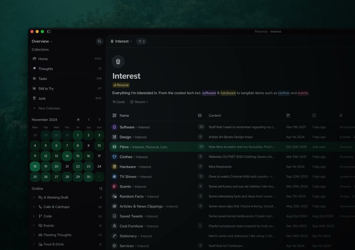 Spotify for notes 💫