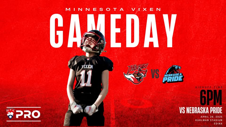 MN_Vixen's tweet image. Vixen Fans  - let&apos;s pack the stands for our home opener this Saturday, 6:00pm at Kuhlman Field in Edina!!  We need our fans to help cheer us to victory  as we start the 2025 season!