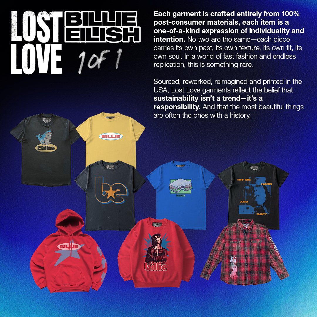 billieeilish's tweet image. To celebrate Earth Day, Billie has teamed up with 3 rising businesses that are leading the charge in the sustainable production space. These capsules showcase how style, innovation, and creativity can coexist in the things we make, while being mindful of the impact on our planet.…
