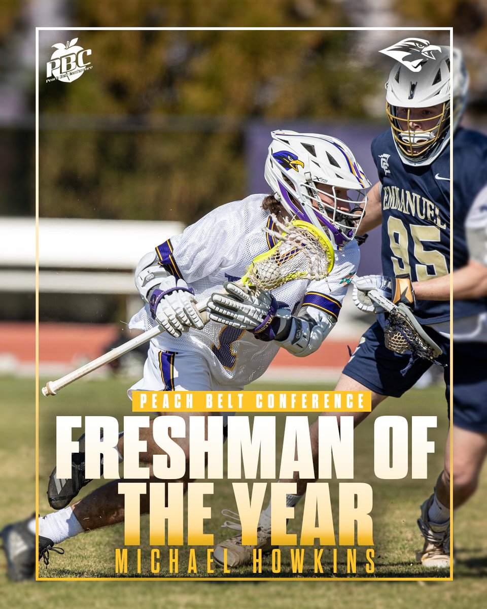 Montevallo Falcons (@umfalcons) on Twitter photo 🗣️FRESHMAN OF THE YEAR
After his inaugural campaign, Michael Howkins is your <a href="/PeachBelt/">Peach Belt</a> Freshman of the Year 🤯
#TogetherWeRise 🗣️FRESHMAN OF THE YEAR
After his inaugural campaign, Michael Howkins is your <a href="/PeachBelt/">Peach Belt</a> Freshman of the Year 🤯
#TogetherWeRise