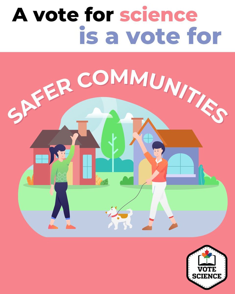 E4Dca's tweet image. 💚 A vote for science is a vote for safer communities 🏡
Science belongs in government. Let’s make sure the next Parliament is built on facts, not ideology. Join us & take action today: evidencefordemocracy.ca/vote-science/