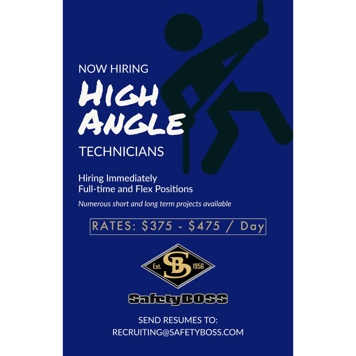 SafetyBoss56's tweet photo. Here is an opportunity you can’t resist.
Long-term projects available
Start immediately
Flex and full-time positions
Benefits available
TO APPLY, send your resume to recruiting@safetyboss.com

#safetyboss #hiring #bcjobs #oilandgasjobs #pipelinejobs #jobs #abjobs #highangle https://t.co/fX20utBOnu