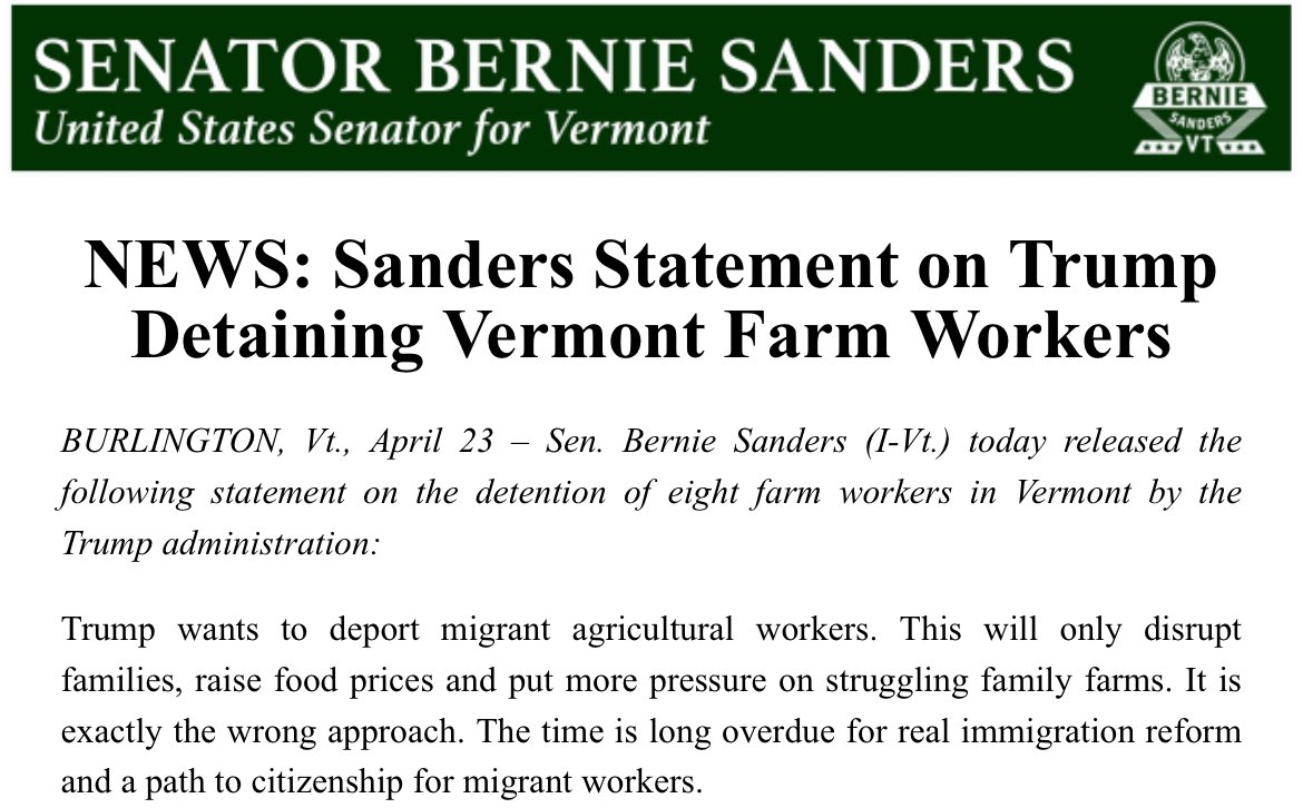 Sen. Bernie Sanders tweet media