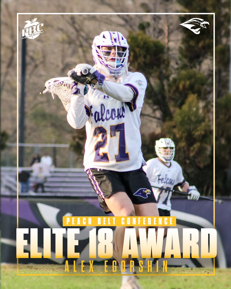 Montevallo Falcons (@umfalcons) on Twitter photo ELITE 18 ‼️
Alex Egorshin becomes the first Falcon to be named <a href="/PeachBelt/">Peach Belt</a> Elite 18, the student-athlete with the top cumulative GPA competing in the conference championship 📚
#TogetherWeRise ELITE 18 ‼️
Alex Egorshin becomes the first Falcon to be named <a href="/PeachBelt/">Peach Belt</a> Elite 18, the student-athlete with the top cumulative GPA competing in the conference championship 📚
#TogetherWeRise