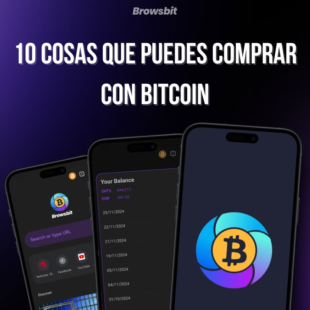 browsbit's tweet image. 💰 Bitcoin no es solo inversión, también es DINERO real.
Aquí tienes 10 cosas que ya puedes comprar con BTC:
1️⃣ Relojes de lujo ⌚
2️⃣ Bienes raíces 🏡
3️⃣ Arte y coleccionables 🎨
4️⃣ Jets privados ✈️
5️⃣ Matrículas universitarias 🎓
6️⃣ Comida rápida 🍔
7️⃣ Entradas a eventos 🎟️
8️⃣…