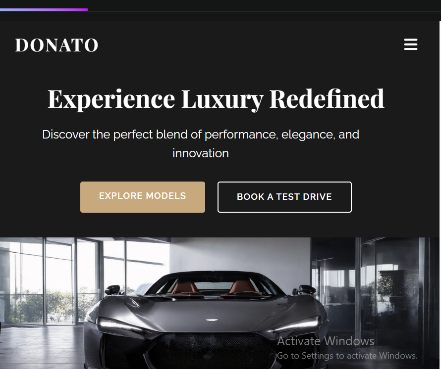 Donad77777's tweet image. Check out this Automobile landing page built by @infinityg_ai 
Link: infinityg.ai/ide/play/13770

Amazing yeah? #AgenticIDE #VibeCodingHackathon