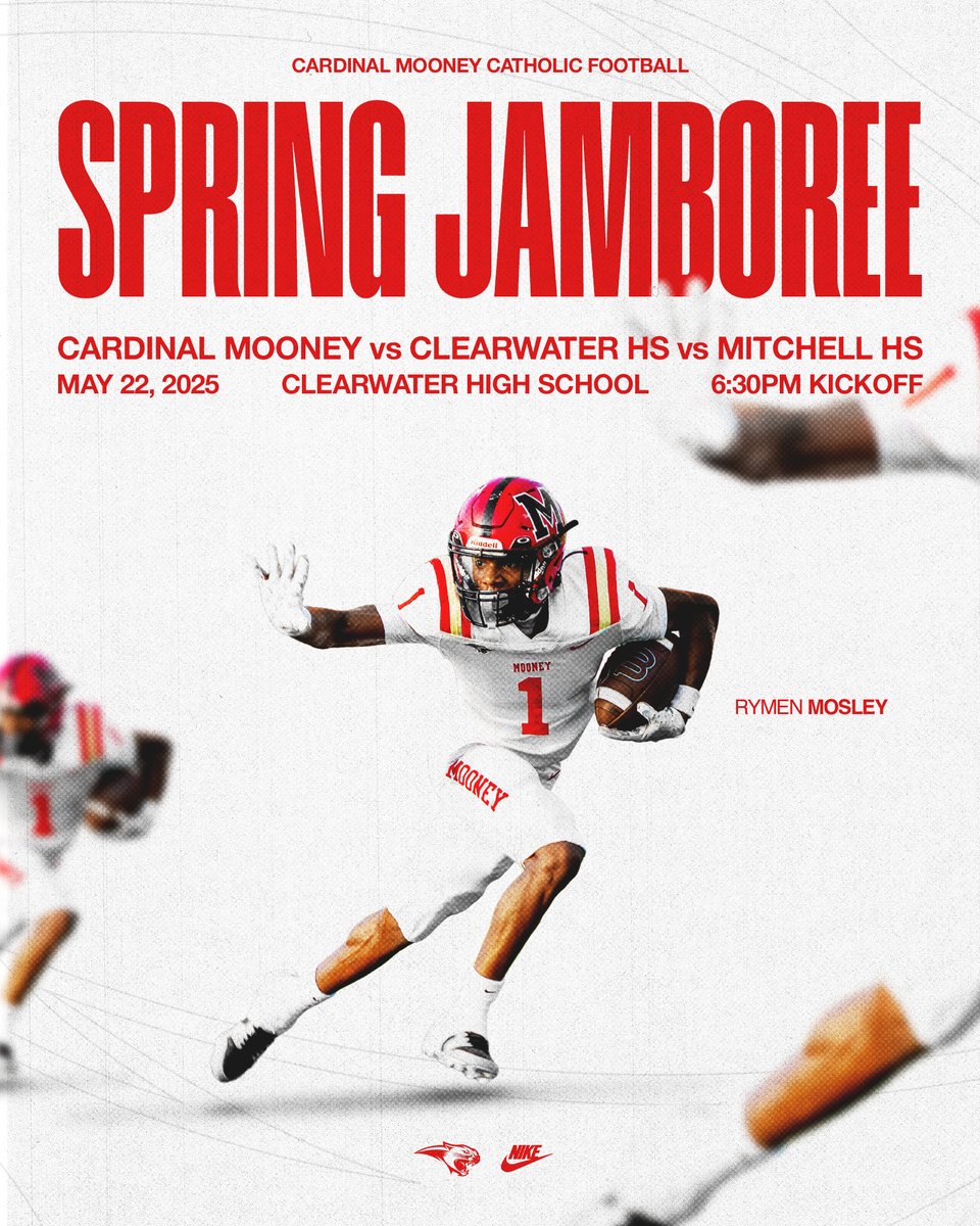 The date is locked for our 2025 Preview ‼️ Spring Jamboree vs Clearwater &amp; Mitchell will take place on May 22nd at Clearwater HS 📍6:30pm Kickoff ⏰