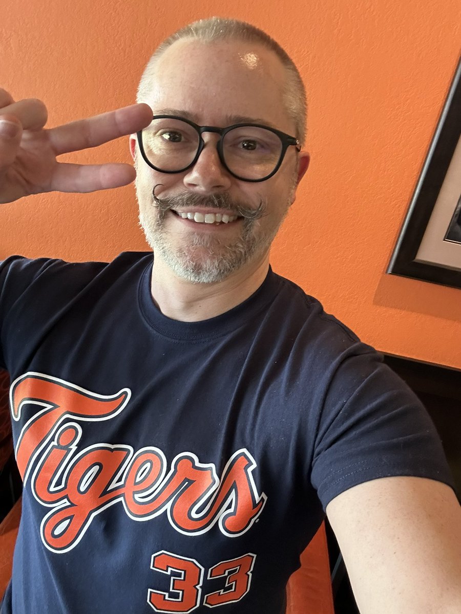 At the Tigers game with the LC team! #RepDetroit