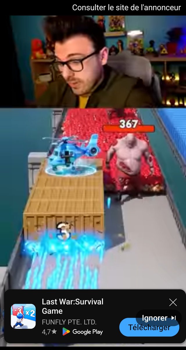 Même dans le ptn de bus je ne peux pas guetter une vidéo sans que Michael Youn ou Siphano viennent me les briser avec ce jeu de merde...