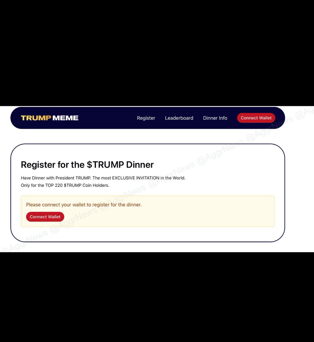 CryptoCurb's tweet image. 🚨JUST IN:   DONALD TRUMP to host the Top 220 holders of Solana Meme Coin $TRUMP for an Exclusive Dinner.

#SOLANA ⚡️